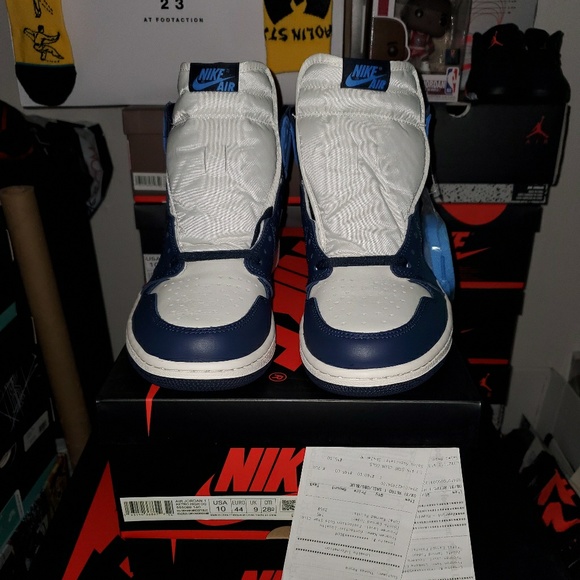 AIR JORDAN RETRO 1 HIGH OG OBSIDIAN UNCs - Picture 3 of 8